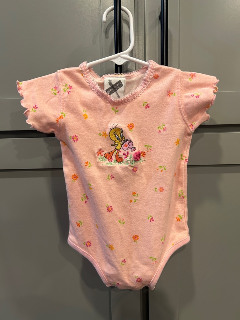 6-9 month vintage Tweety onesie